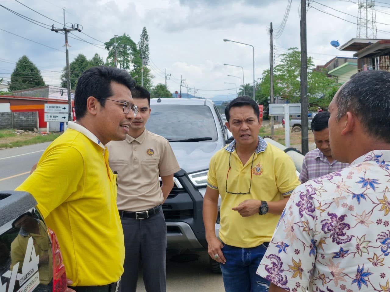 สำรวจความเสียหายบริเวณคลอง หมู่ที่ 1  
บ้านผังปาล์ม1 ตำบลปาล์มพัฒนา อำเภอมะนัง  จังหวัดสตูล เนื่องจากที่ดินถูกน้ำกัดเซาะตลิ่งพัง ได้รับความเสียหาย และได้ประเมินเพื่อก่อสร้างโครงการผนังกั้นน้ำ เพื่อแก้ไขปัญหาดังกล่าวต่อไป