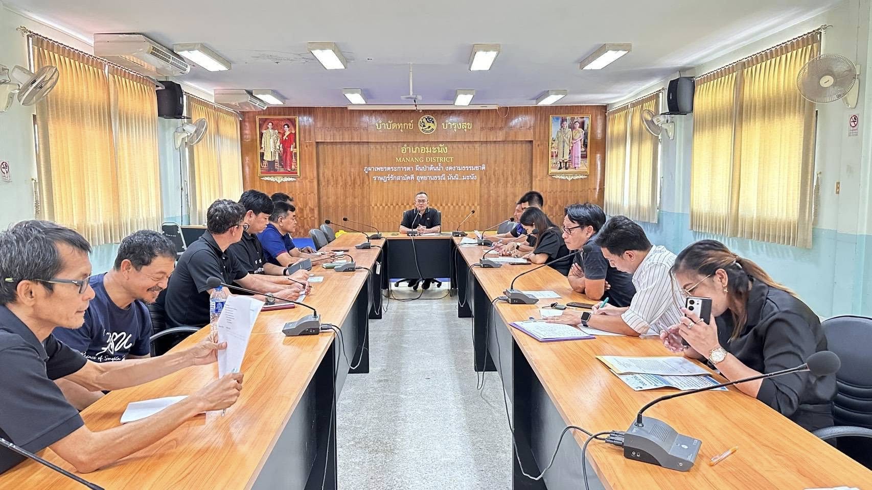 เข้าร่วมการประชุมคณะกรรมการให้ความช่วยเหลือผู้ประสบภัยพิบัติอำเภอมะนัง (ก.ช.ภ.อ.มะนัง) ครั้งที่ 3/2568